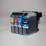 Inkwell Pack 4 Cartouche Brother Noir-Cyan-Rouge-Jaune Lc123