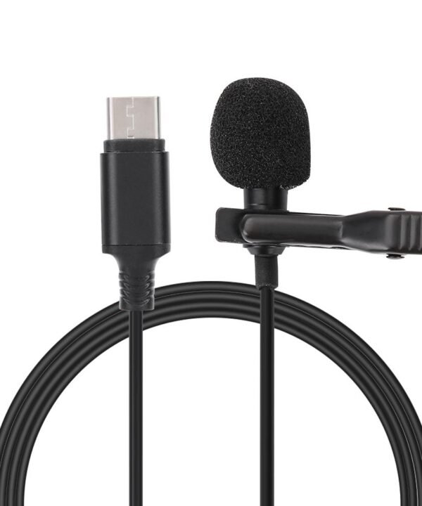 Mini Clip On Mic Type-C Audio Interface Lavalier Microphone