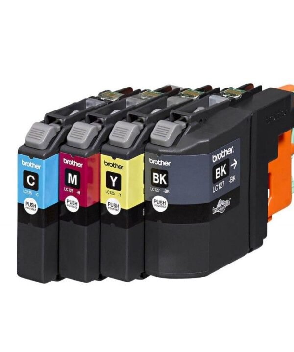 Brother LC123 4 Cartouches originales Brother de simple capacité pour imprimante Brother DCP J4110DW et MFC J4410DW, J4510DW, J4610DW, J4710DW.