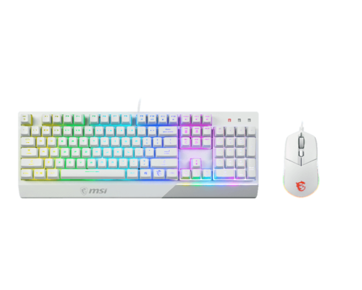 Combo Clavier et Souris MSI VIGOR GK30 White