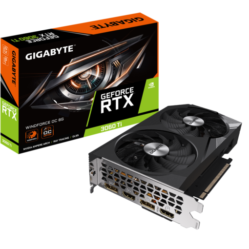 Carte graphique GIGABYTE RTX 3060TI 8GB WindForce