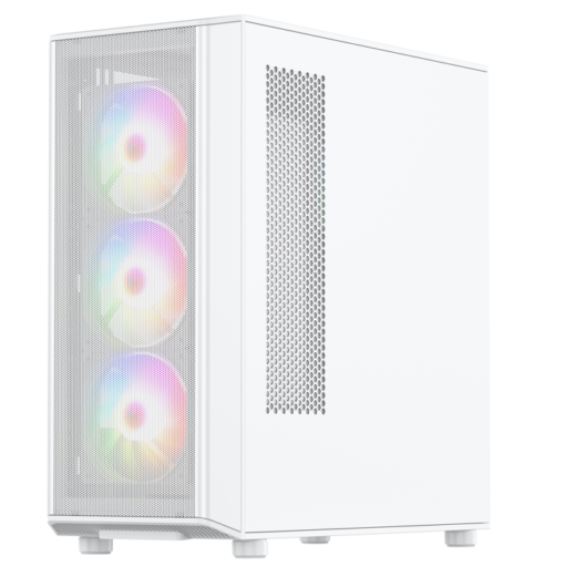 Boitier Gaming RAIDMAX X606 White 4FANS ARGB – Image 3