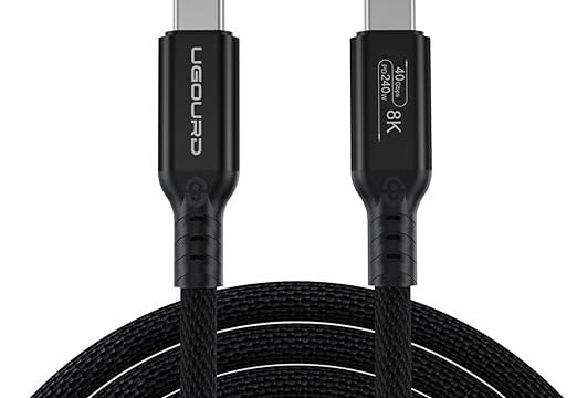 Cable Thunderbolt 4 (Type C to C) 4K/8K PD 240w Vitesse 40Gbps