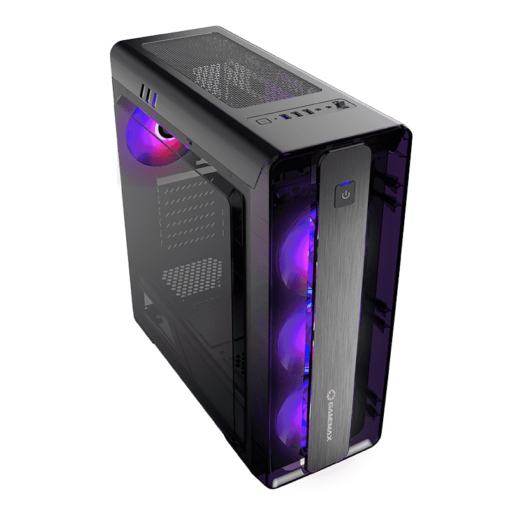 Boitier gaming GAMEMAX MoonLight FRGB BK 4FANS RGB – Image 4