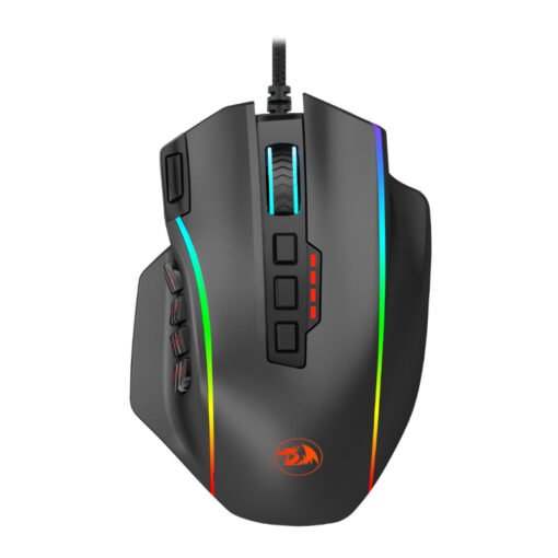 PERDITION 4 12400DPI RGB MMO Ergo Gaming Mouse – Black – Image 2
