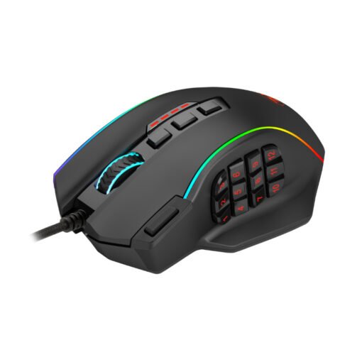 PERDITION 4 12400DPI RGB MMO Ergo Gaming Mouse – Black