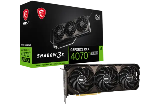 Carte Graphique Rtx 4070 ti super MSI shadow 3x