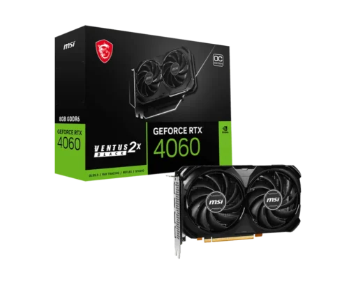 Carte Graphique RTX 4060 MSI VENTUS 2X BLACK 8G