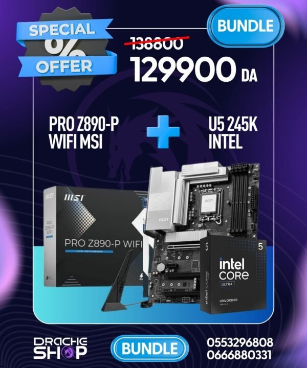 Combo Z890-P Wifi MSI+ Intel ULtra 5 245K