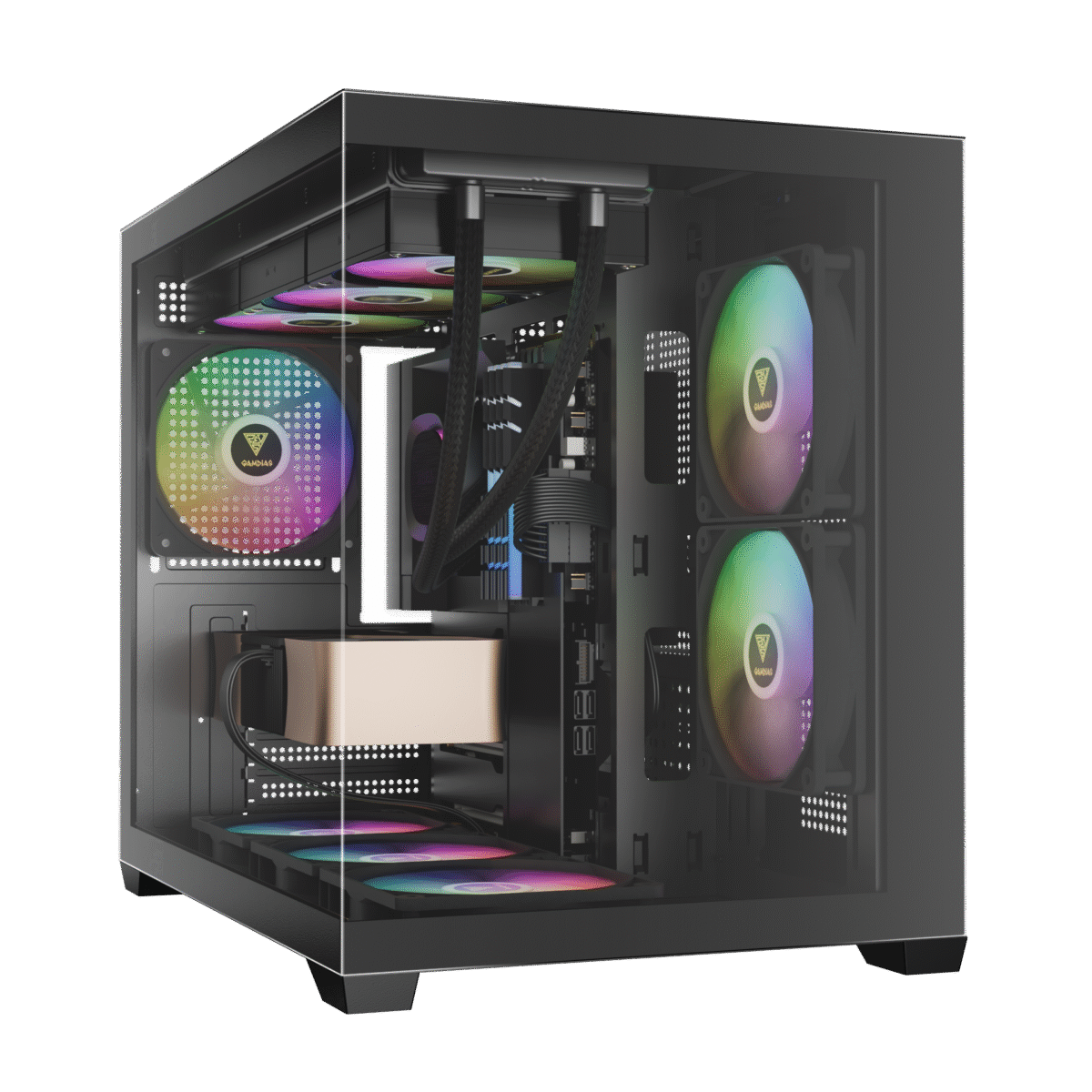 CASE GAMDIAS AURA GC10M ARGB: Compact Micro-ATX - Image 5