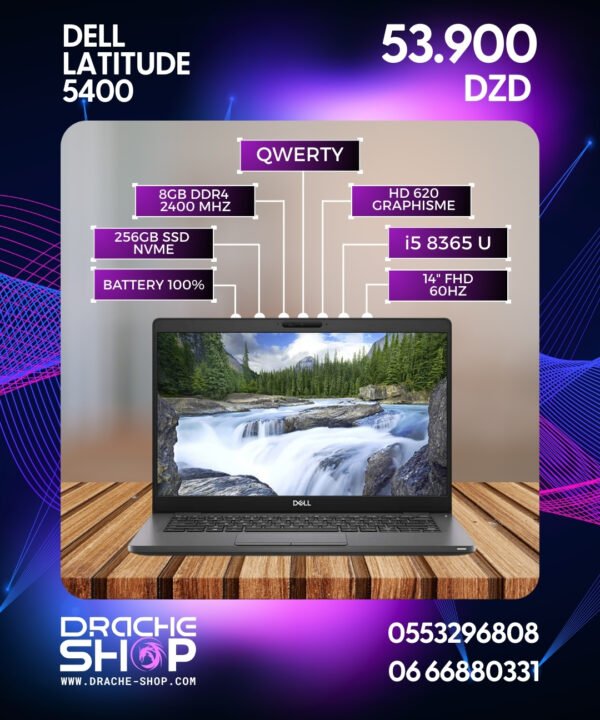 Dell latitude 5400  I5 8365U RAM 8 SSD 256 GO USED