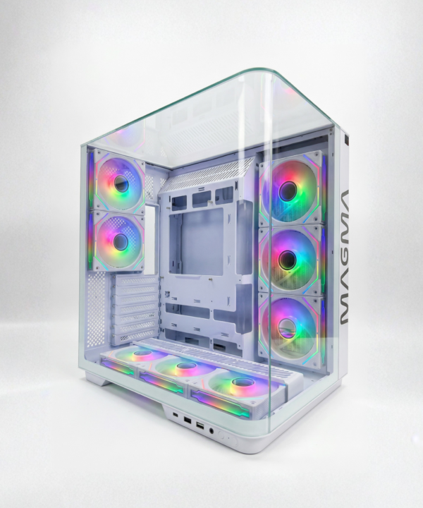 Case magma V333R WHITE 8 FANS
