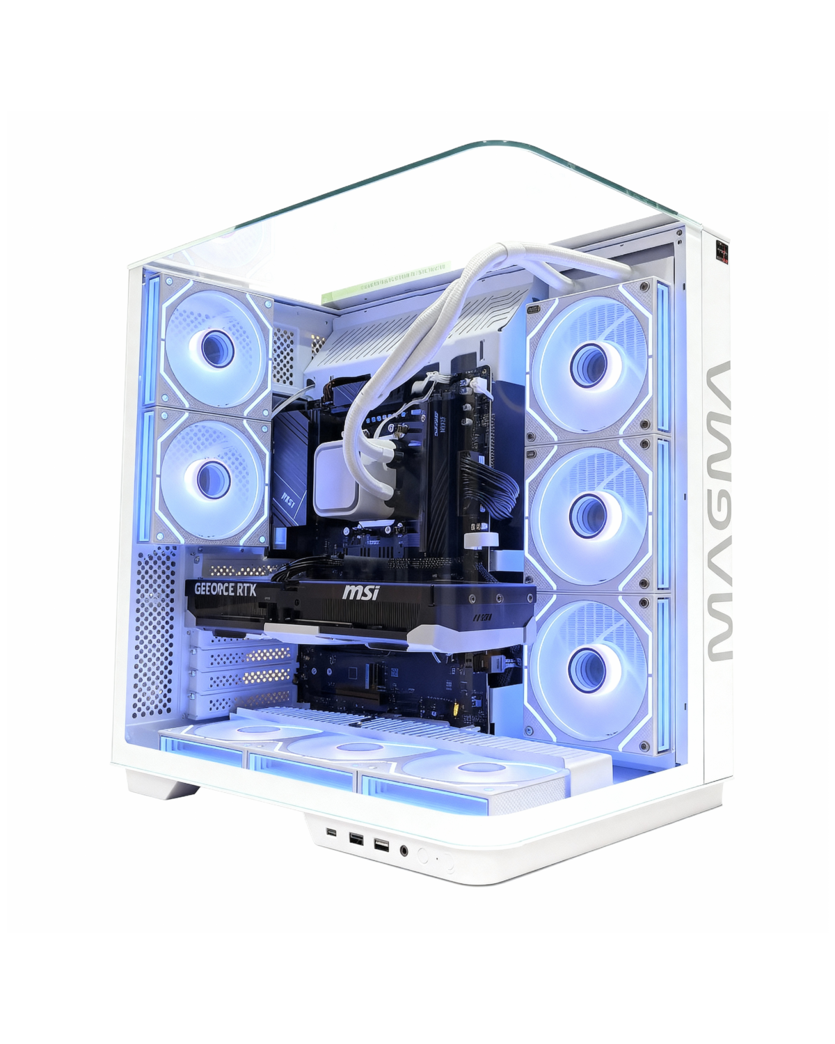 Case magma V333R WHITE 8 FANS - Image 3