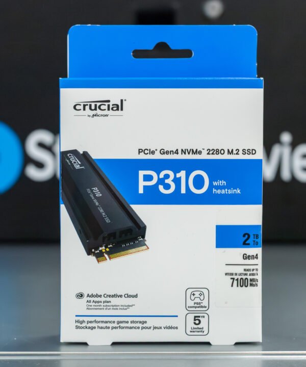 Crucial P310 2280 2TB PCIe Gen4 NVMe Gaming PS5 SSD with Heatsink