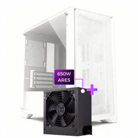 Case Ares B02M WHITE+PSU650W