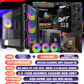 CONFIG Ryzen 7 9700X+RX 6800XT 16 GO (GPU USED)