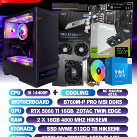 CONFIG i5 14400F+RTX 5060 Ti 16GB