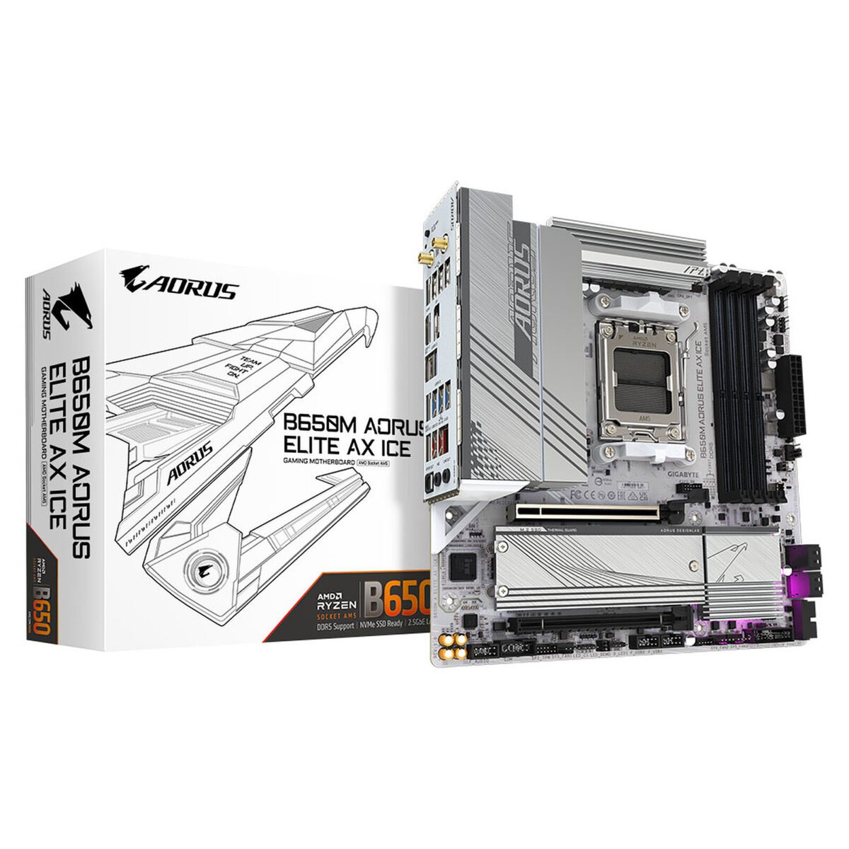 Gigabyte B650M AORUS ELITE AX ICE - Image 1