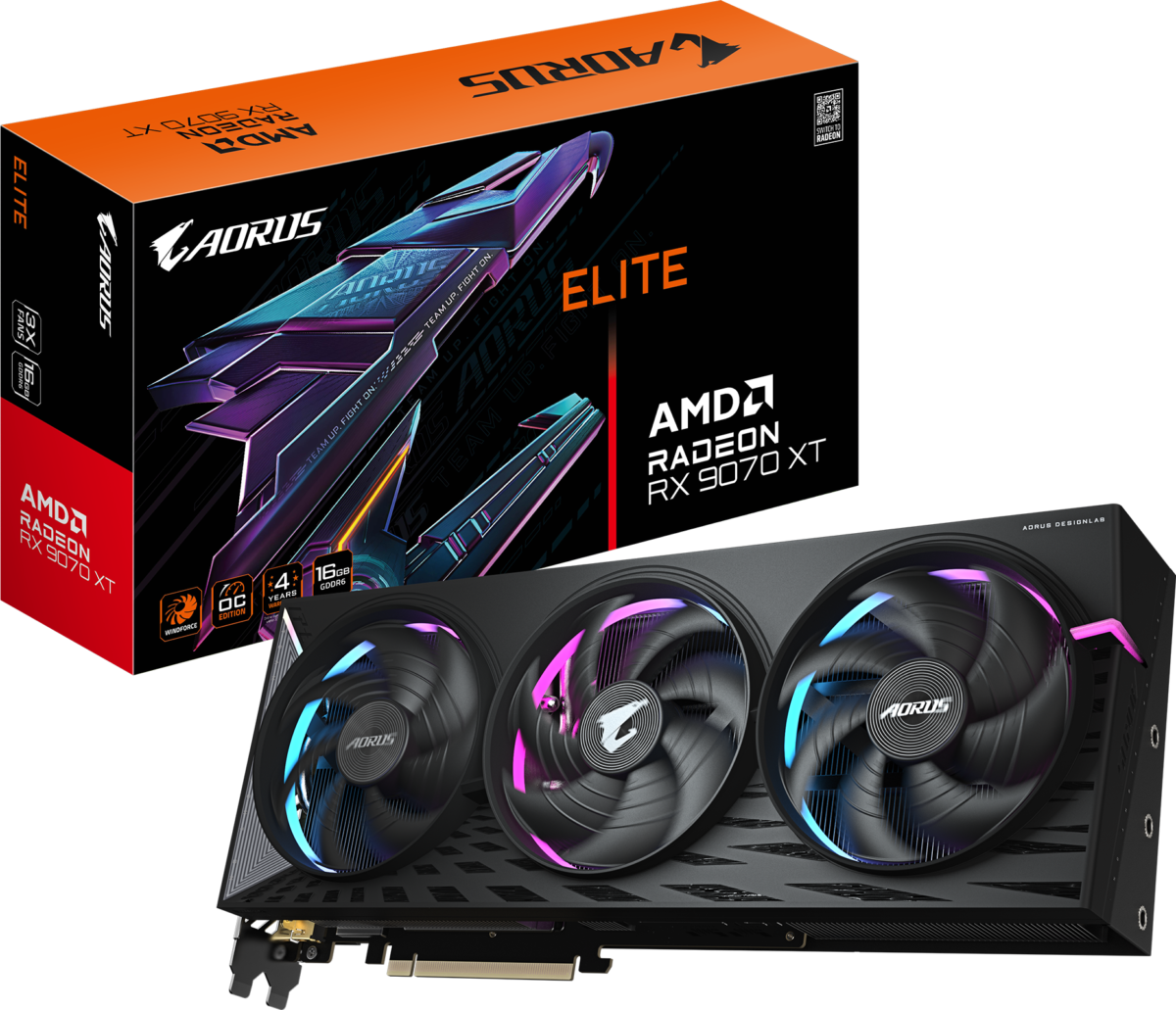 Gigabyte AORUS Radeon RX 9070 XT Elite 16G - Image 1