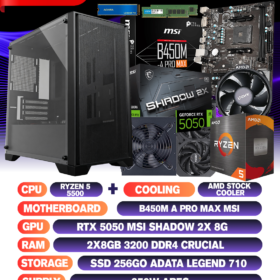 CONFIG RYZEN 5 5500+RTX 5050 8GO