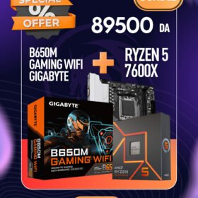 BUNDEL CPU RYZEN 5 7600X + B650m Gaming wifi Gigabyte