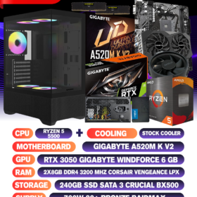 CONFIG RYZEN5 5500+RTX3050 6GO