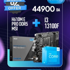 BUNDEL  I3 13100F+ H610M E PRO MSI DDR5